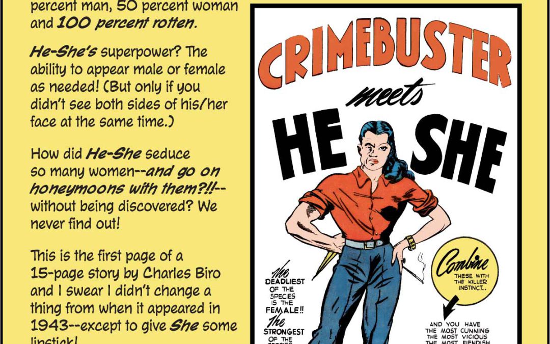 He-She…the Gender Super Villain of 1943!